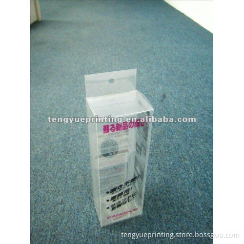Printing clear PVC box packaging